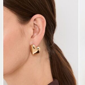 Jennifer Fisher Gold Heart Earrings